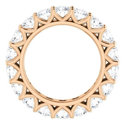 5.40ct Round Brilliant Moissanite Eternity Band - I Heart Moissanites