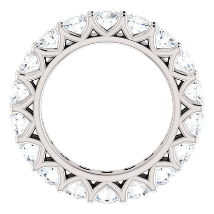 5.40ct Round Brilliant Moissanite Eternity Band - I Heart Moissanites