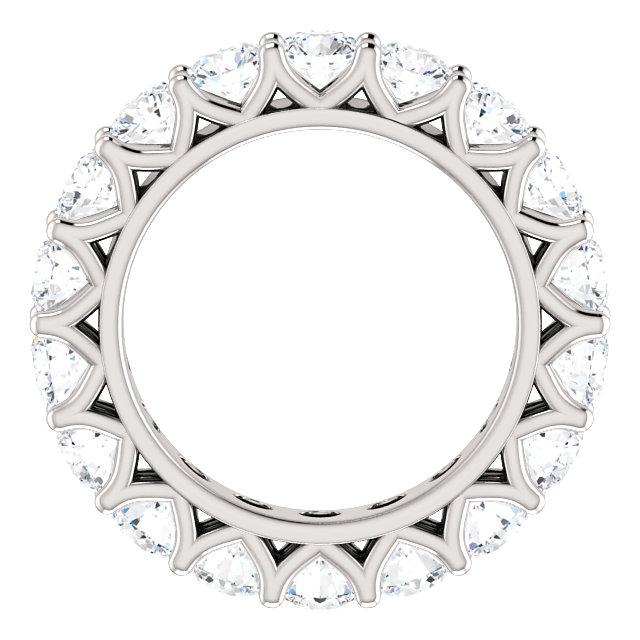 5.40ct Round Brilliant Moissanite Eternity Band - I Heart Moissanites