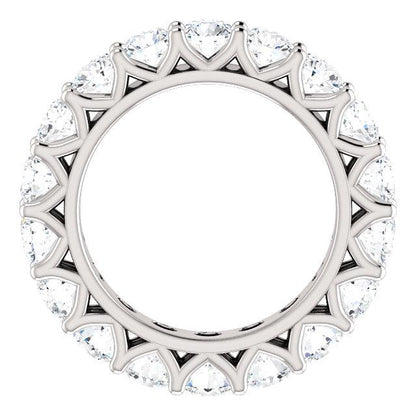 5.40ct Round Brilliant Moissanite Eternity Band - I Heart Moissanites