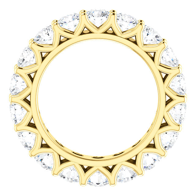 5.40ct Round Brilliant Moissanite Eternity Band - I Heart Moissanites