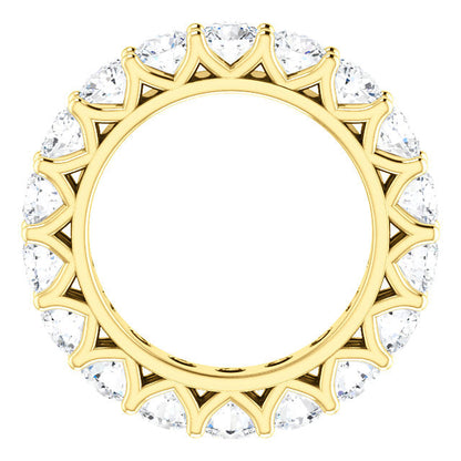 5.40ct Round Brilliant Moissanite Eternity Band - I Heart Moissanites