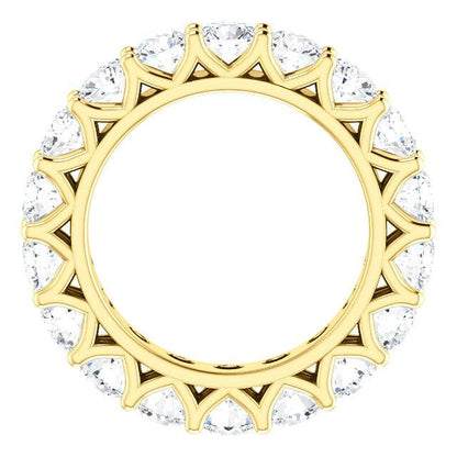 5.40ct Round Brilliant Moissanite Eternity Band - I Heart Moissanites