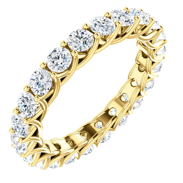 2.20ct Round Brilliant Moissanite Eternity Band - I Heart Moissanites