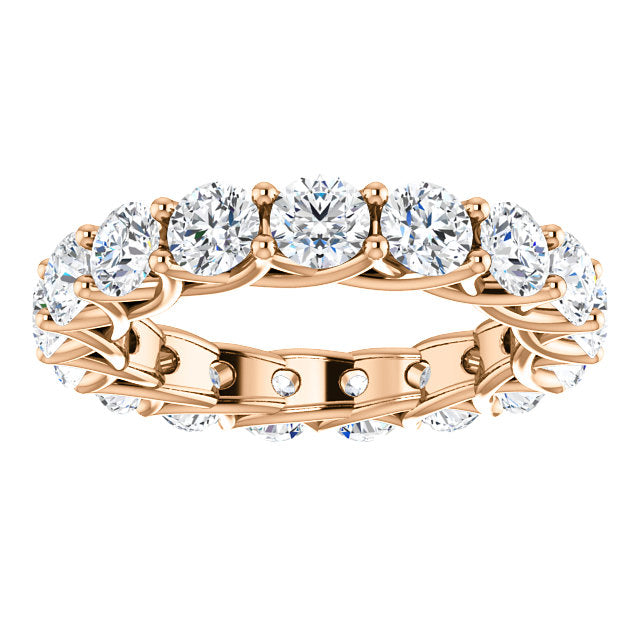 5.10ct Round Brilliant Moissanite Eternity Band - I Heart Moissanites