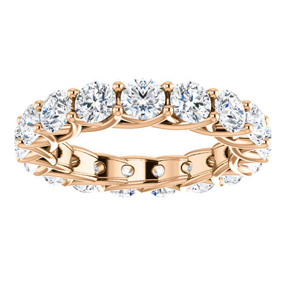 5.10ct Round Brilliant Moissanite Eternity Band - I Heart Moissanites