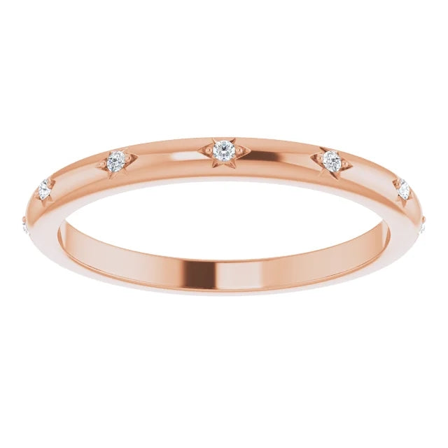 Round Brilliant Moissanite Eternity Band - I Heart Moissanites