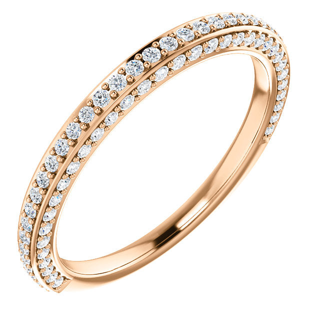 Diamond Wedding Band - I Heart Moissanites