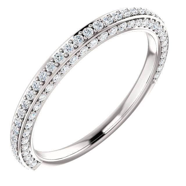 Diamond Wedding Band - I Heart Moissanites