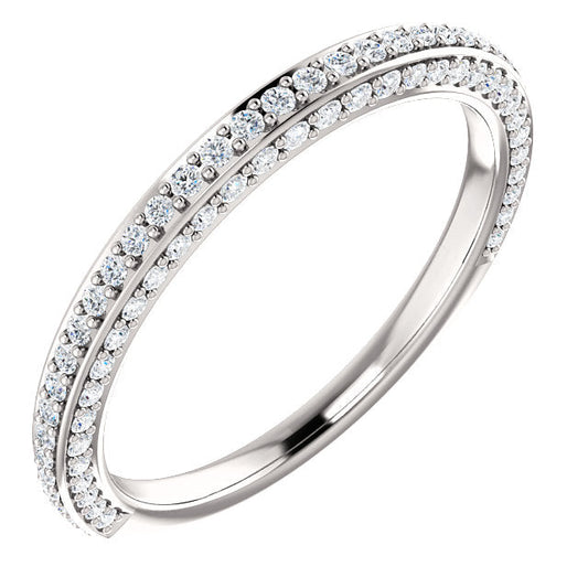 Diamond Wedding Band - I Heart Moissanites