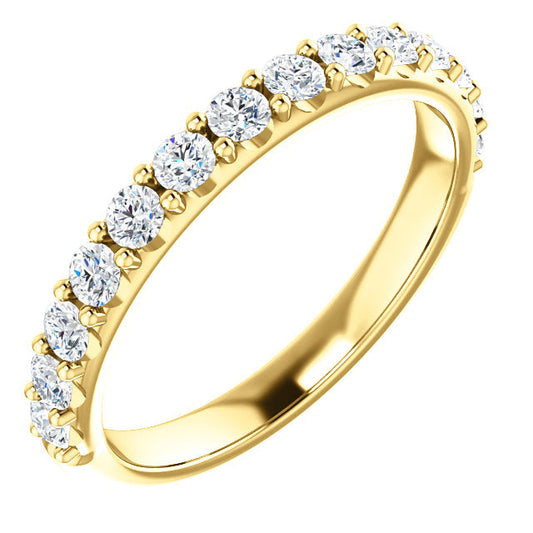 Diamond Wedding Band - I Heart Moissanites