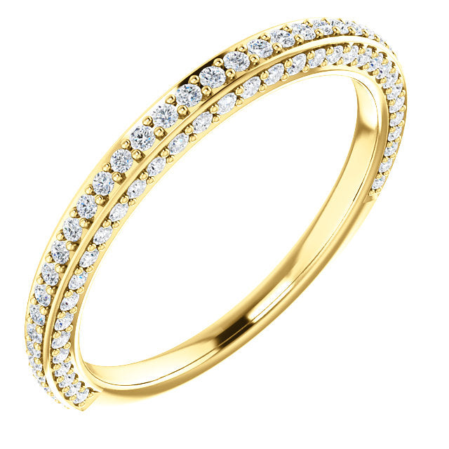 Diamond Wedding Band - I Heart Moissanites