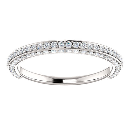 Diamond Wedding Band - I Heart Moissanites