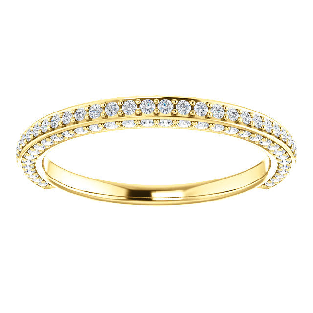 Diamond Wedding Band - I Heart Moissanites