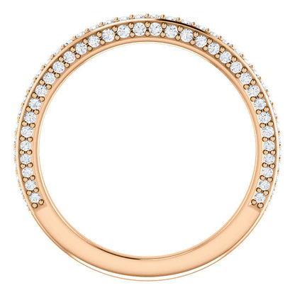 Diamond Wedding Band - I Heart Moissanites