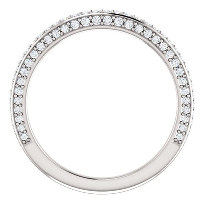 Diamond Wedding Band - I Heart Moissanites