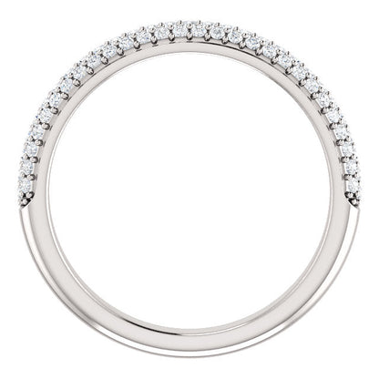 Diamond Pave Style Wedding Band - I Heart Moissanites