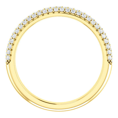 Diamond Pave Style Wedding Band - I Heart Moissanites
