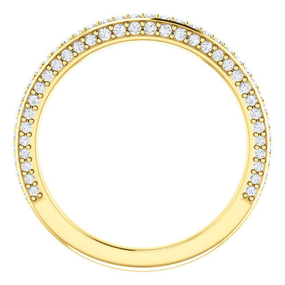 Diamond Wedding Band - I Heart Moissanites