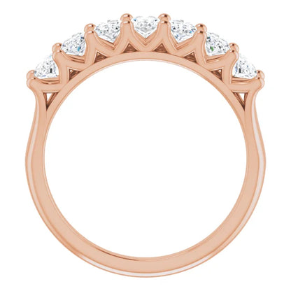 Seven Stone Oval Cut Anniversary Band