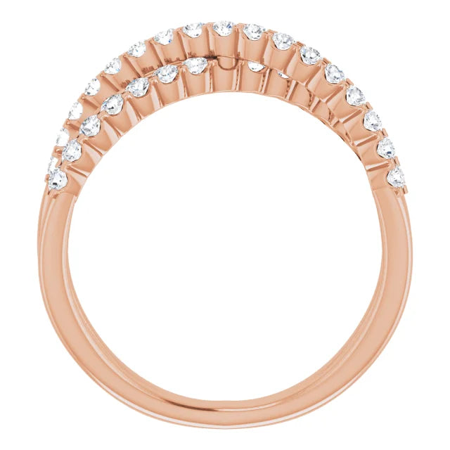 Criss Cross Style Anniversary Band