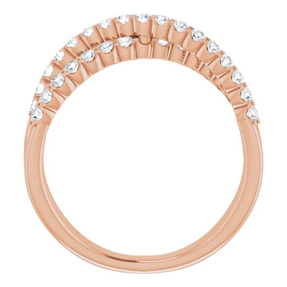 Criss Cross Style Anniversary Band