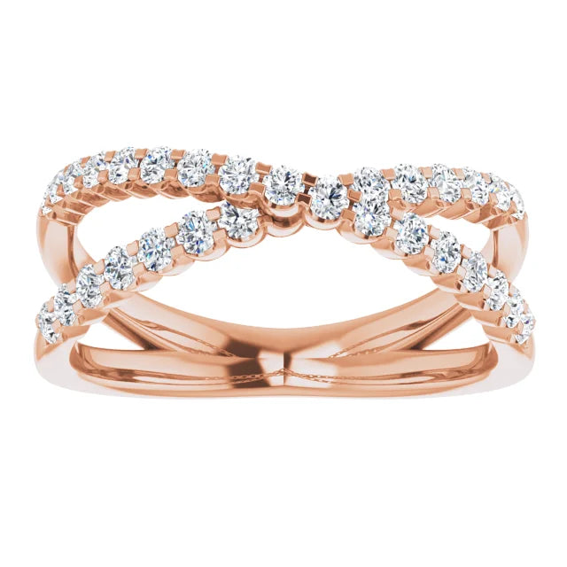 Criss Cross Style Anniversary Band
