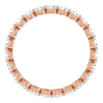 Round Brilliant Moissanite Eternity Band - I Heart Moissanites