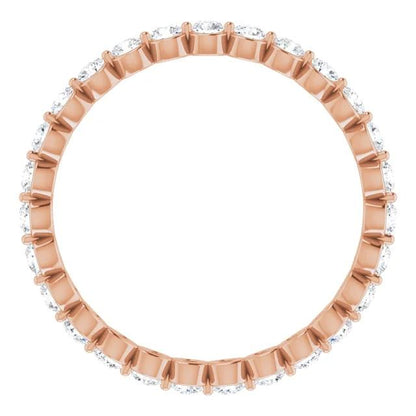 Round Brilliant Lab Grown Diamond Eternity Band