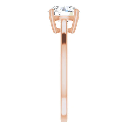 Round Brilliant Rose Gold Solitaire Style Engagement Ring