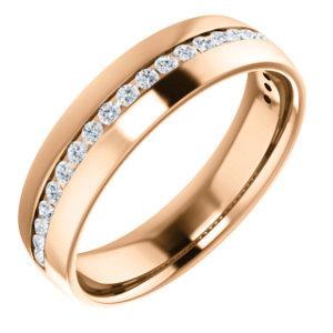 Men's Diamond Wedding Band - I Heart Moissanites