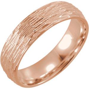 Men's Patterned Wedding Band