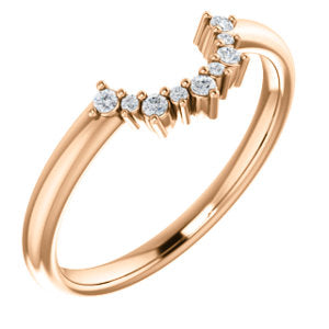 Diamond Contour Wedding Band - I Heart Moissanites