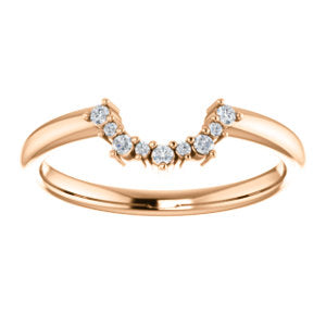 Diamond Contour Wedding Band - I Heart Moissanites