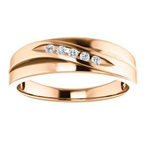 Men's Diamond Wedding Band - I Heart Moissanites