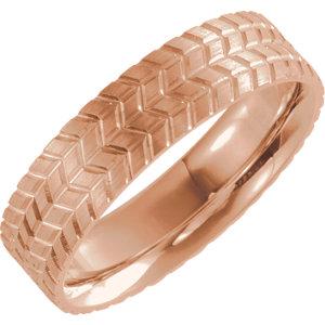 Men's Patterned Wedding Band - I Heart Moissanites