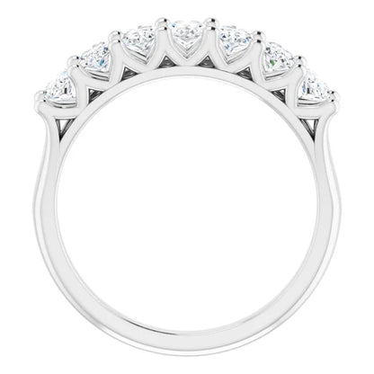 Seven Stone Oval Cut Anniversary Band
