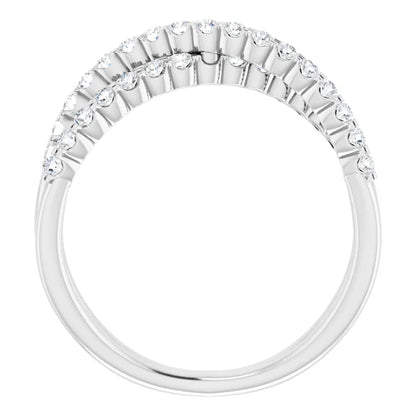 Criss Cross Style Anniversary Band