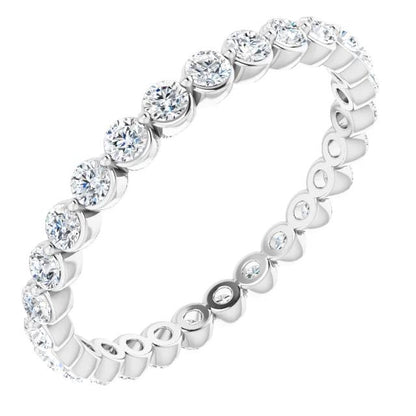 Round Brilliant Lab Grown Diamond Eternity Band