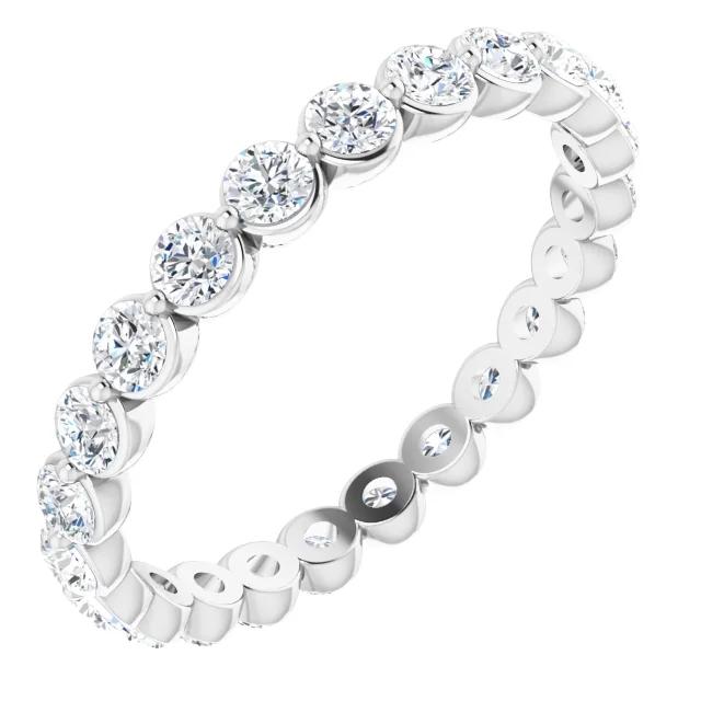 Round Brilliant Lab Grown Diamond Eternity Band