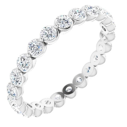 Round Brilliant Lab Grown Diamond Eternity Band
