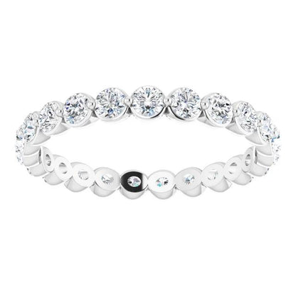 Round Brilliant Lab Grown Diamond Eternity Band