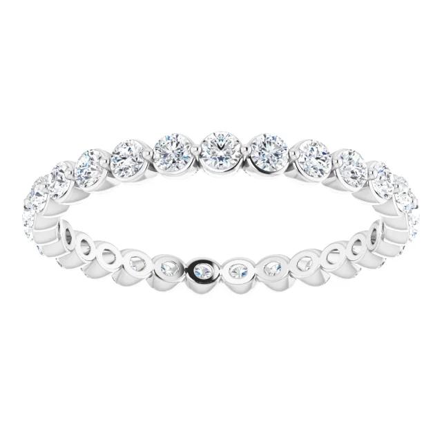 Round Brilliant Lab Grown Diamond Eternity Band