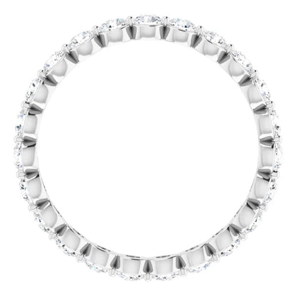 Round Brilliant Moissanite Eternity Band - I Heart Moissanites