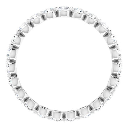 Round Brilliant Lab Grown Diamond Eternity Band