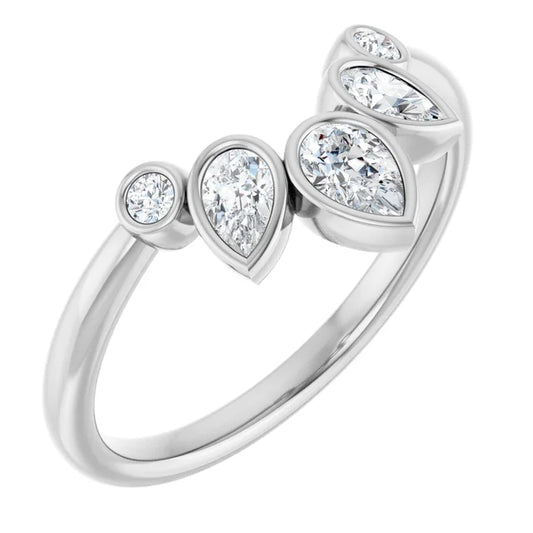 Curved Contour Wedding Band