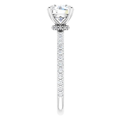 Round Brilliant White Gold Claw Set Style Engagement Ring 
