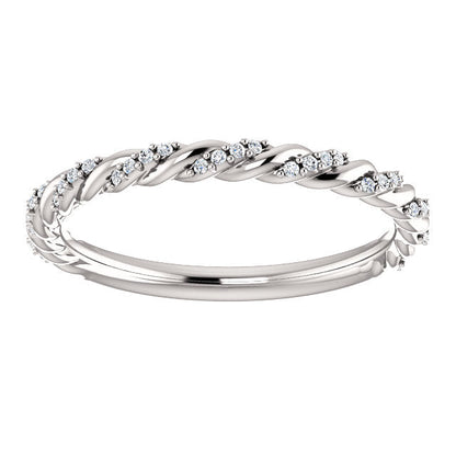 Moissanite Anniversary Band - I Heart Moissanites