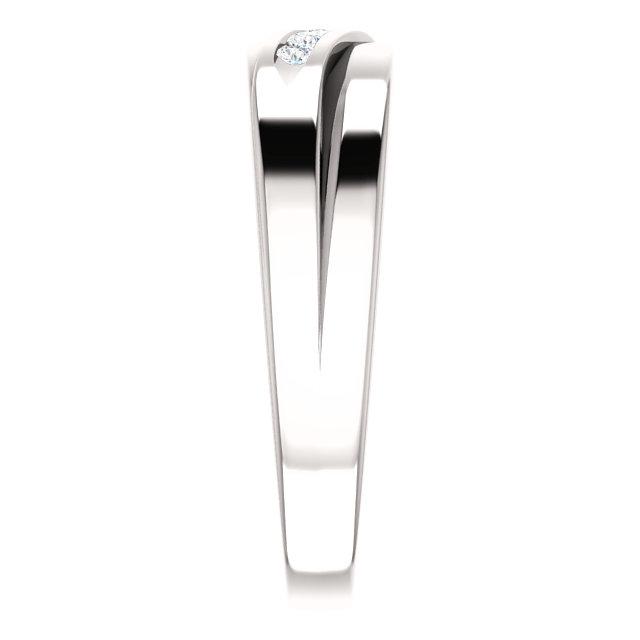 Men's Diamond Wedding Band - I Heart Moissanites