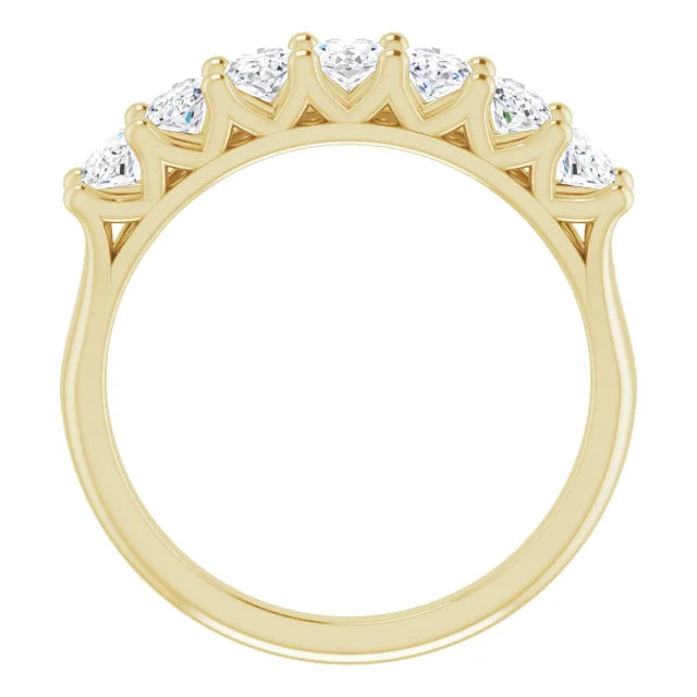 Seven Stone Oval Cut Anniversary Band